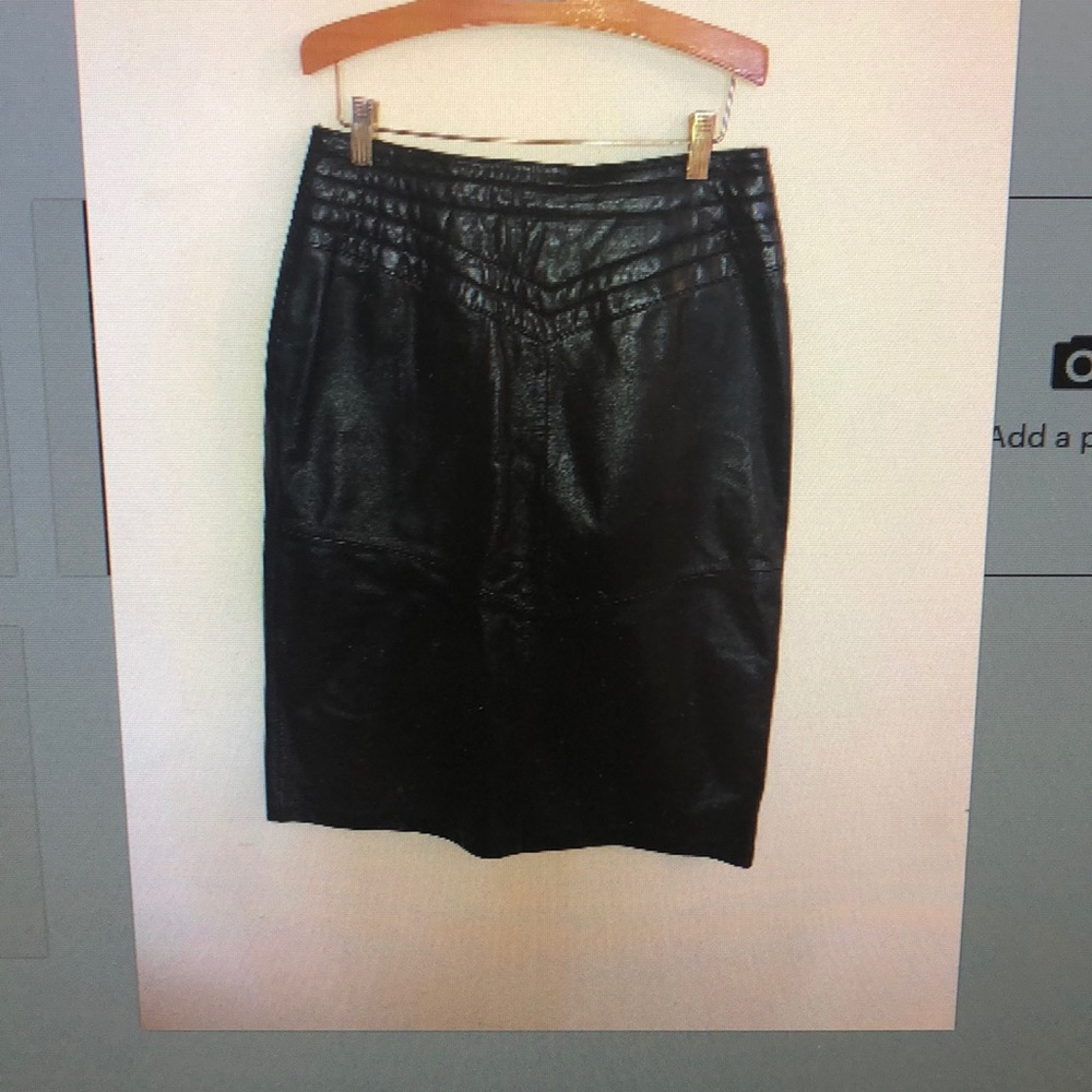 Vintage leather skirt